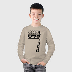 Лонгслив хлопковый детский АудиAudi, цвет: миндальный — фото 2