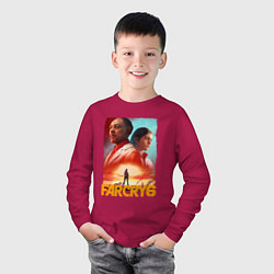 Лонгслив хлопковый детский FAR CRY 6 ФАР КРАЙ 6 ПОСТЕР, цвет: маджента — фото 2