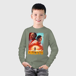 Лонгслив хлопковый детский FAR CRY 6 ФАР КРАЙ 6 ПОСТЕР, цвет: авокадо — фото 2