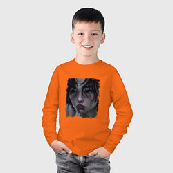 Лонгслив хлопковый детский Конопатая Кан Сэ Бёк 067, цвет: оранжевый — фото 2