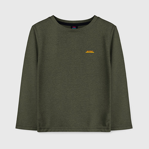 Детский лонгслив ALKATRAZZ ORANGE LOGO / Меланж-хаки – фото 1