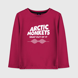 Лонгслив хлопковый детский Arctic Monkeys, группа, цвет: маджента