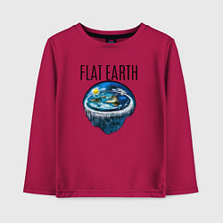 Детский лонгслив The Flat Earth