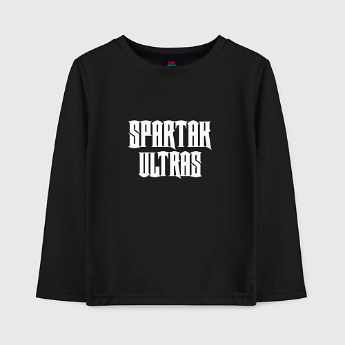 Детский лонгслив SPARTAK ULTRAS / Черный – фото 1