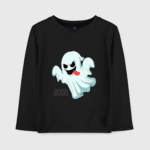 Детский лонгслив !Ghost! / Черный – фото 1