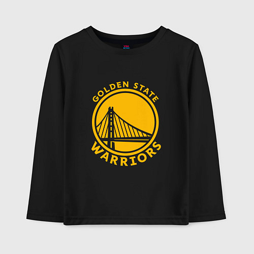 Детский лонгслив Golden state Warriors NBA / Черный – фото 1