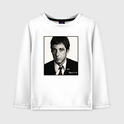 Лонгслив хлопковый детский Аль Пачино Al Pacino, цвет: белый