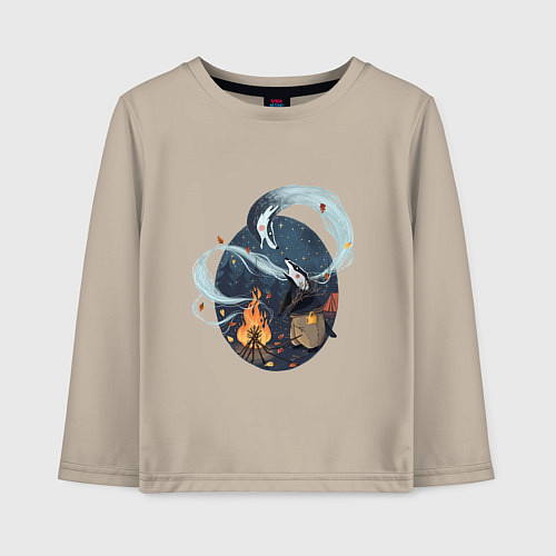 Детский лонгслив Дух предка / Миндальный – фото 1