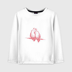 Детский лонгслив Любовь и птички
