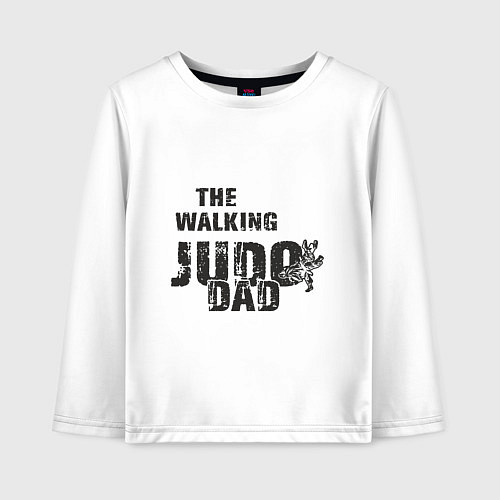 Детский лонгслив Judo - Dad / Белый – фото 1