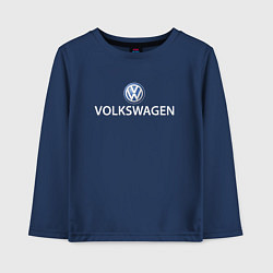 Лонгслив хлопковый детский VOLKSWAGEN LOGO, цвет: тёмно-синий