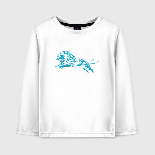 Детский лонгслив Питерский Лев / Белый – фото 1
