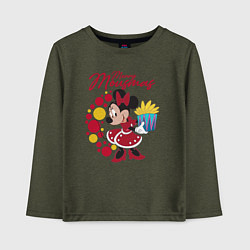 Детский лонгслив Minnie Merry Mausmas