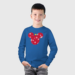 Лонгслив хлопковый детский Mickey Mouse Ball, цвет: синий — фото 2