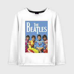 Лонгслив хлопковый детский The Beatles - world legend!, цвет: белый