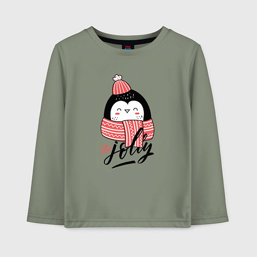 Детский лонгслив Deer Winter / Авокадо – фото 1