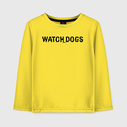 Лонгслив хлопковый детский Watch Dogs, цвет: желтый