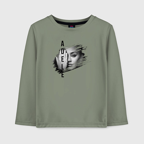 Детский лонгслив Adele лицо / Авокадо – фото 1