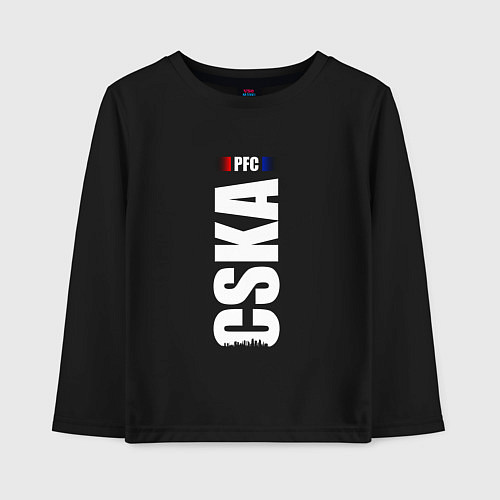 Детский лонгслив PFC CSKA ПФК ЦСКА / Черный – фото 1