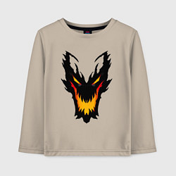Лонгслив хлопковый детский ЛИЦО SHADOW FIEND DOTA2, цвет: миндальный