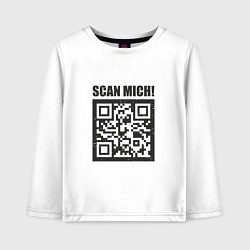 Детский лонгслив Scan Mich