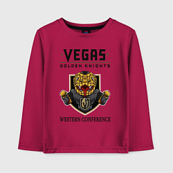 Детский лонгслив Vegas Golden Knights Вегас Золотые Рыцари