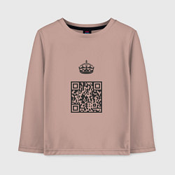 Детский лонгслив QR King