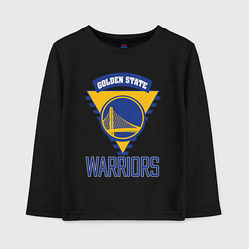 Детский лонгслив Golden State Warriors Голден Стейт НБА / Черный – фото 1