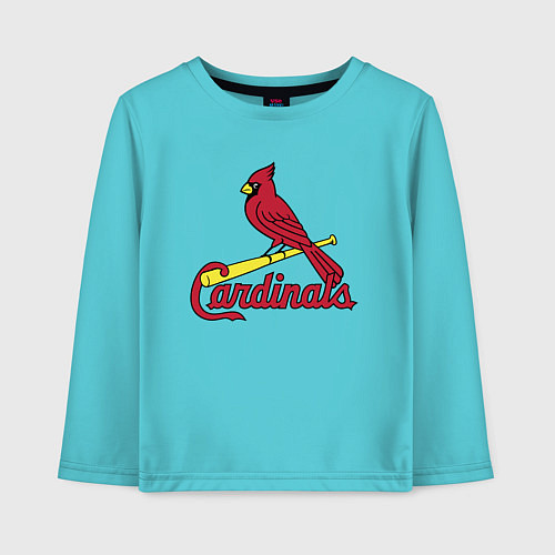 Детский лонгслив St Louis Cardinals - baseball team / Бирюзовый – фото 1