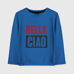 Лонгслив хлопковый детский Bella Ciao - Money Heist, цвет: синий