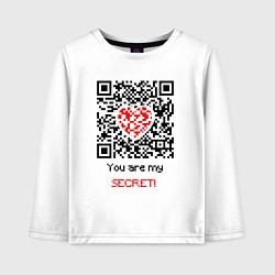 Детский лонгслив QR-Love