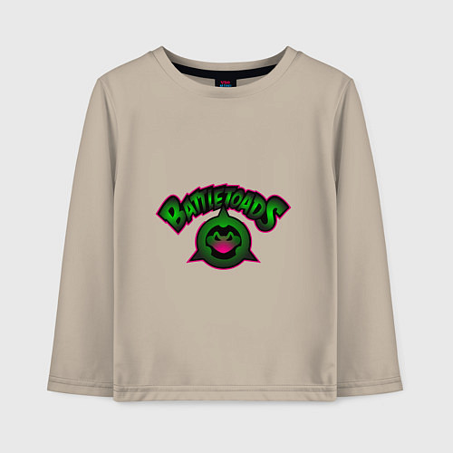 Детский лонгслив Battletoads Жабы Ропухи / Миндальный – фото 1