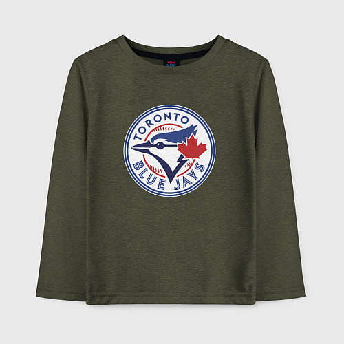 Детский лонгслив Toronto Blue Jays / Меланж-хаки – фото 1