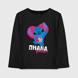 Детский лонгслив Ohana forever