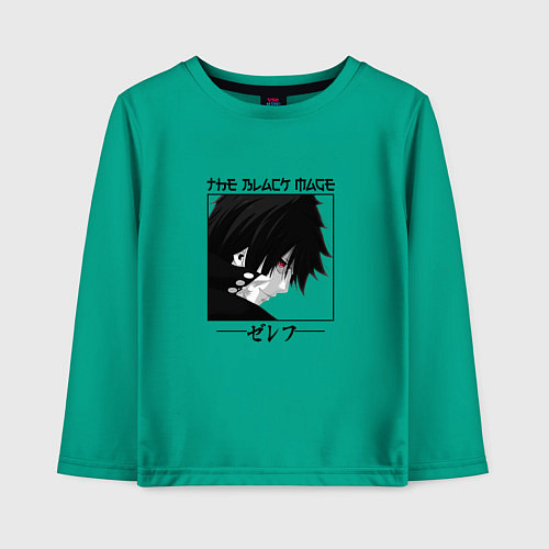Детский лонгслив Хвост Феи Fairy Tail, Зереф Zeref / Зеленый – фото 1