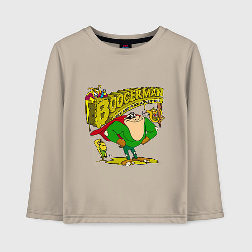 Детский лонгслив Boogermаn / Миндальный – фото 1