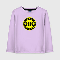 Лонгслив хлопковый детский 9 грамм: Logo Bustazz Records, цвет: лаванда