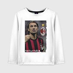 Детский лонгслив Paolo Cesare Maldini - Milan, captain