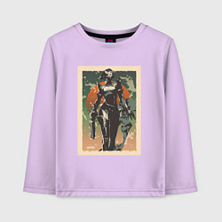 Лонгслив хлопковый детский Viper Valorant Art, цвет: лаванда