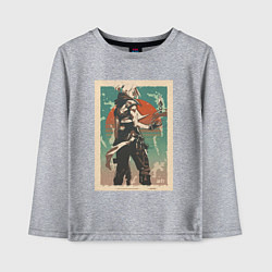 Лонгслив хлопковый детский Jett art, цвет: меланж