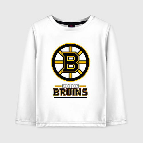 Детский лонгслив Boston Bruins , Бостон Брюинз / Белый – фото 1