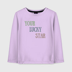 Детский лонгслив Your lucky star