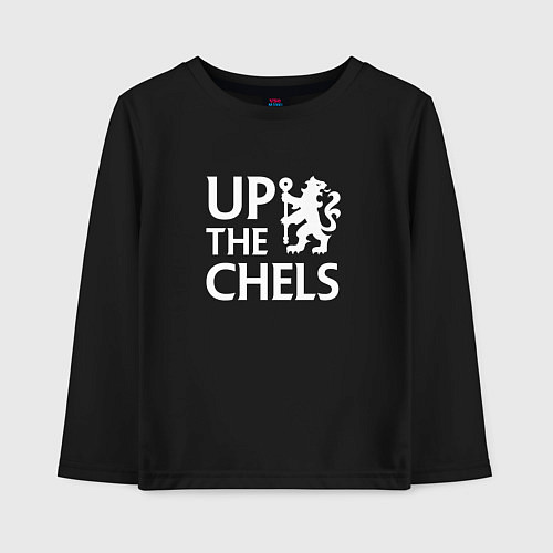 Детский лонгслив UP THE CHELS, Челси, Chelsea / Черный – фото 1