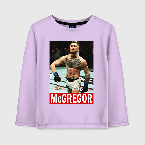 Детский лонгслив Конор МакГрегор McGregor / Лаванда – фото 1