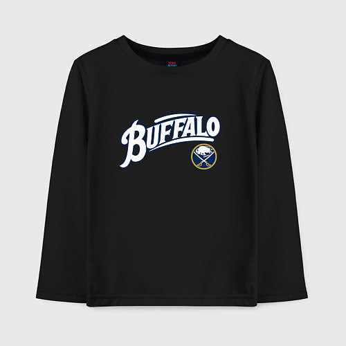 Детский лонгслив Баффало Сейберз , Buffalo Sabres / Черный – фото 1