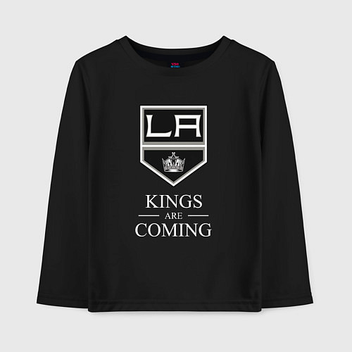 Детский лонгслив Los Angeles Kings, Лос Анджелес Кингз / Черный – фото 1