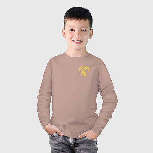 Детский лонгслив VOLVO Логотип / Пыльно-розовый – фото 3
