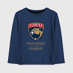 Детский лонгслив Panthers are coming Florida Panthers Флорида Панте