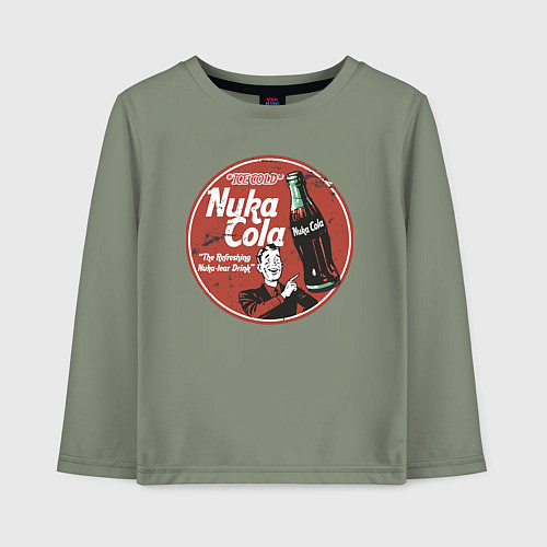 Детский лонгслив Nuka Cola Ice Cold Retro / Авокадо – фото 1