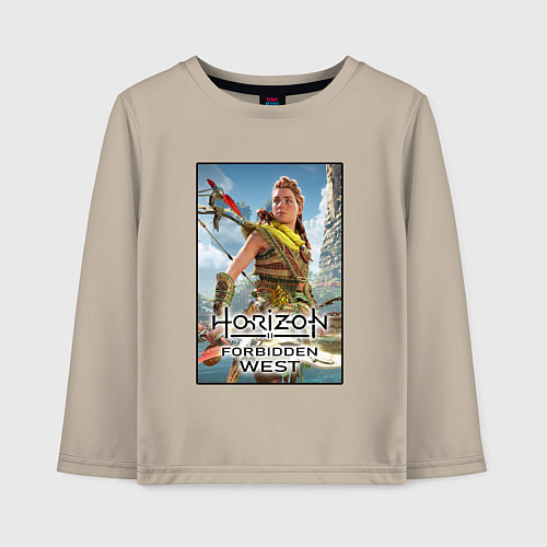 Детский лонгслив Horizon Запретный Запад / Миндальный – фото 1